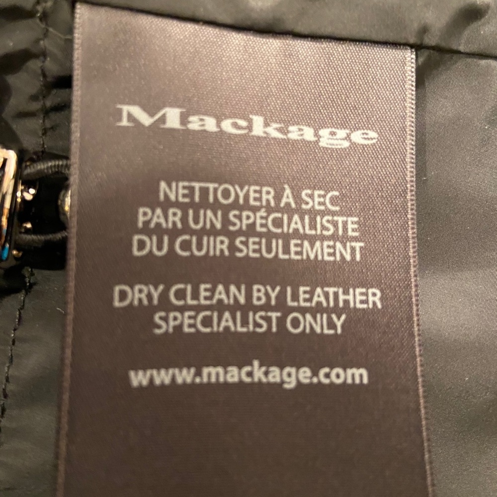 Mackage Black Performance Jacket With Leather Tri… - image 7